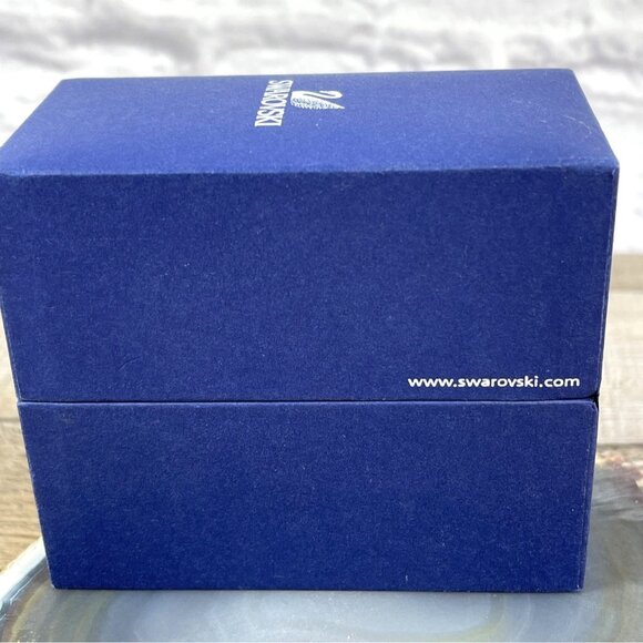 Retired Swarovski Edith Rhodium Plated Crystal Twist Bangle Bracelet In Box VTG - Picture 13 of 13